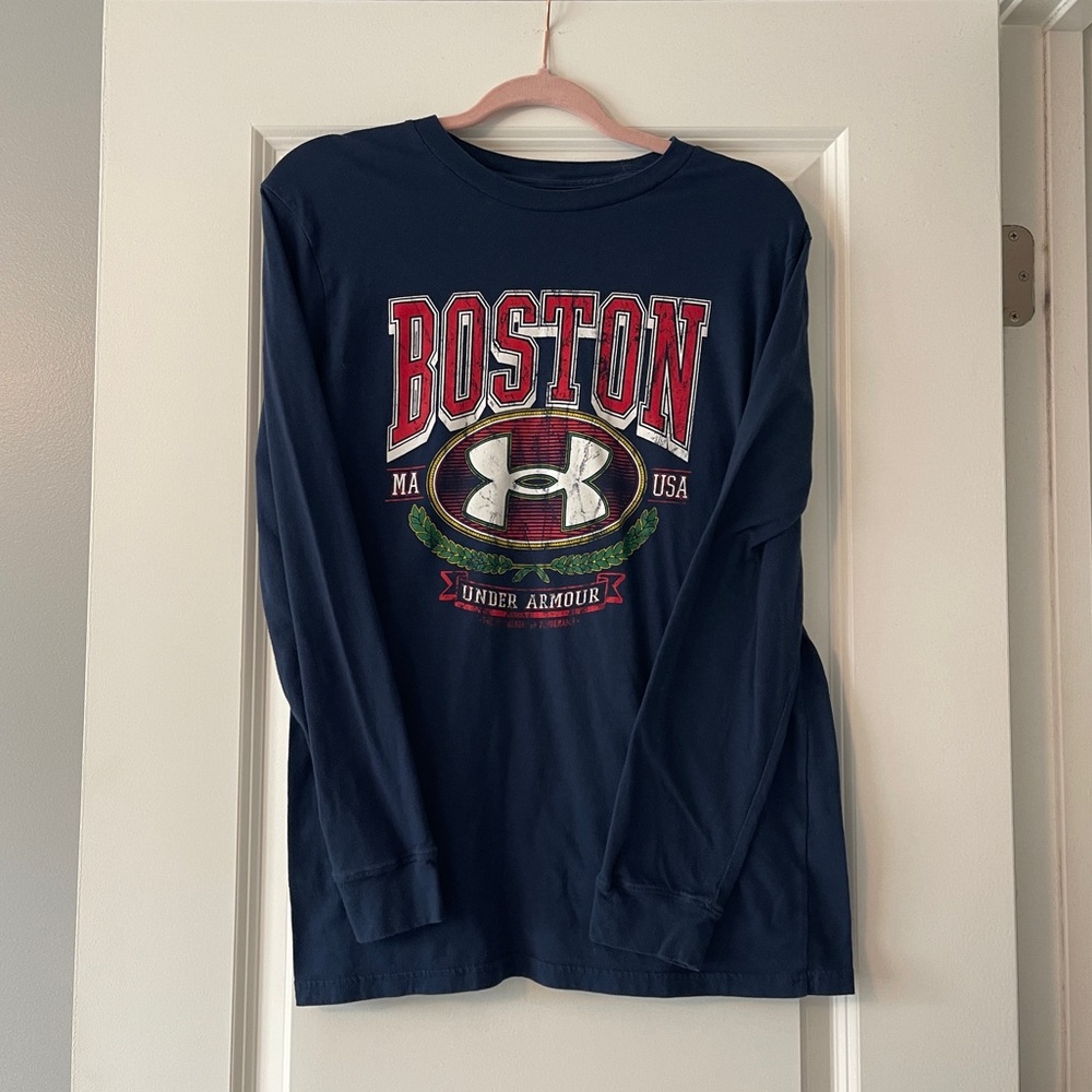 Vintage Under Armour Men's Boston Long Sleeve Shirt